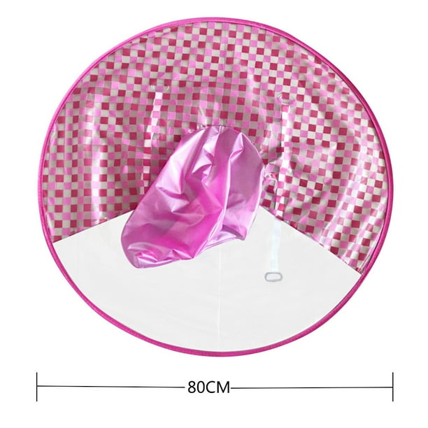 Foldable Rain Coat UFO Adult Child Kids Umbrella Hat Magical Hands Free Raincoat